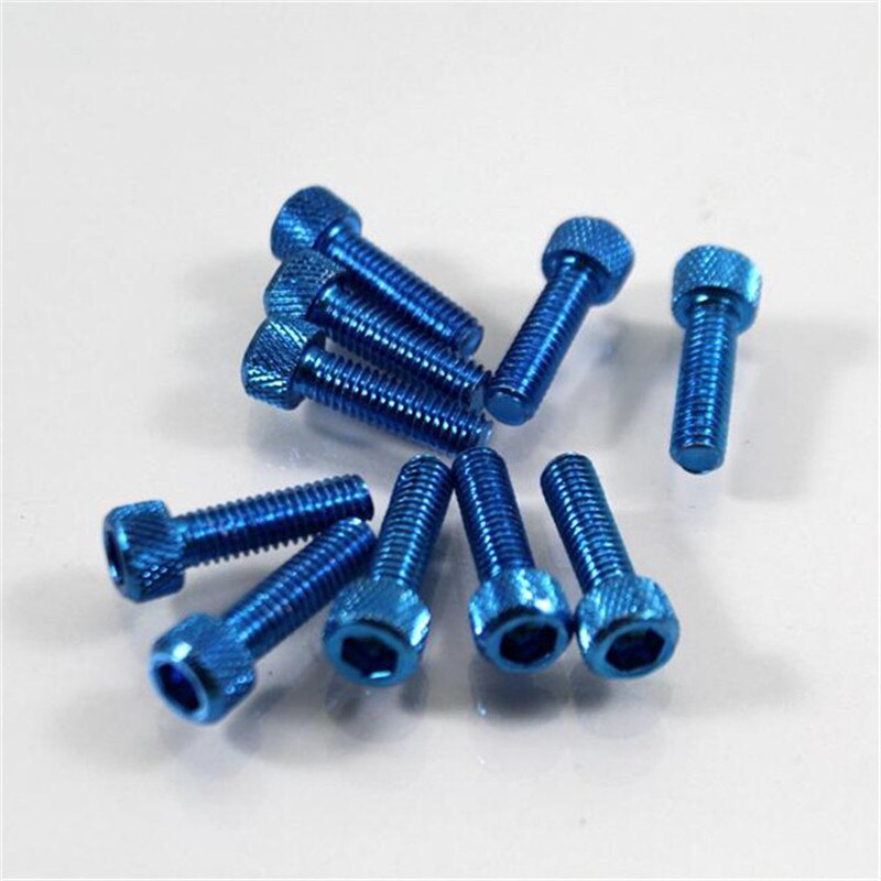 Autocollants crous de moto moto 6MM | style unique de voiture, décalcomettes de moto, vis fixes, accessoires de scooter moto rcycle boulons vis de moto 10 pièces: Bleu