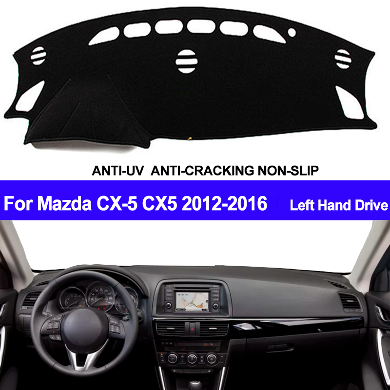 Taijs Auto Dashboard Cover Dash Mat Voor Mazda CX-5 CX5 Dashmat Pad Tapijt Anti-slip Anti-Zon Auto Styling