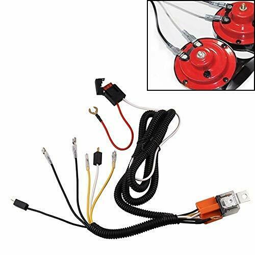 12V Horn Wiring Harness Relay Kit For Car Truck Grille Mounting Blast Tone Horn