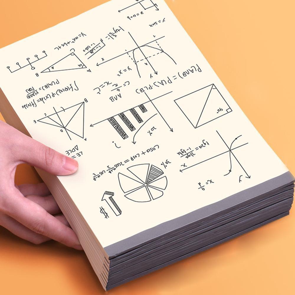 A4 Notebook Blank Inner Page Graffiti Draft Sketchbook Thickened Beige Paper For Sketching Note Painting 40 Pages