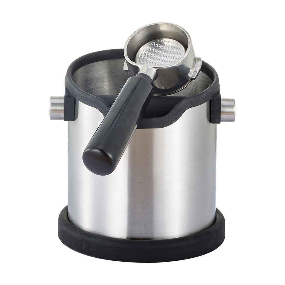 Ttlife 1800ml stål kaffe banke bin slibes sabotage affaldsbeholder beholder sabotage te kop sæt