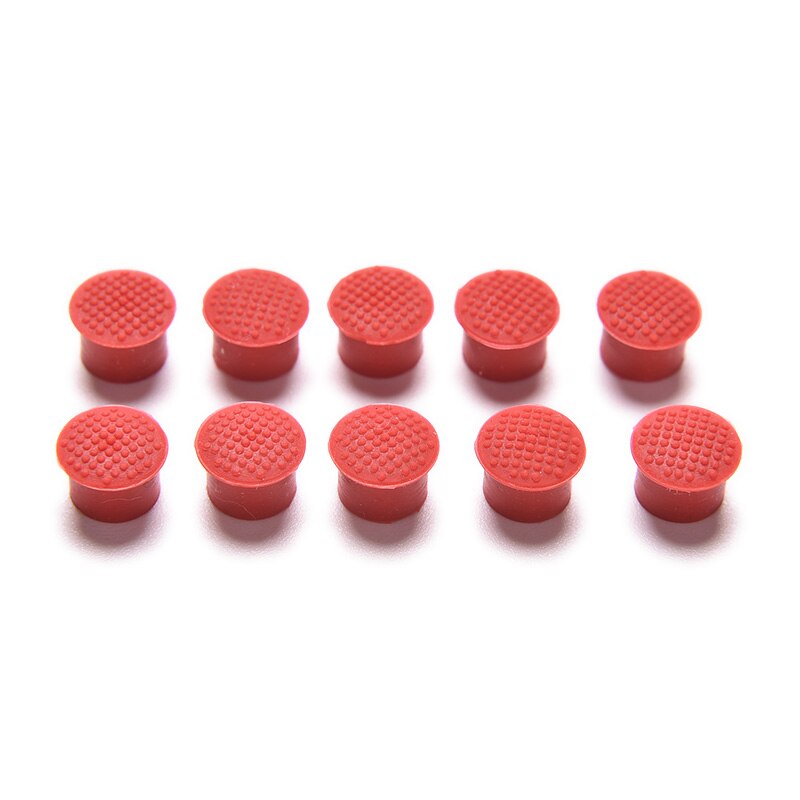 10pcs Laptop Nipple Rubber Mouse Pointer Cap for IBM Thinkpad Little TrackPoint Red Cap for Lenovo Keyboard Trackstick Guide