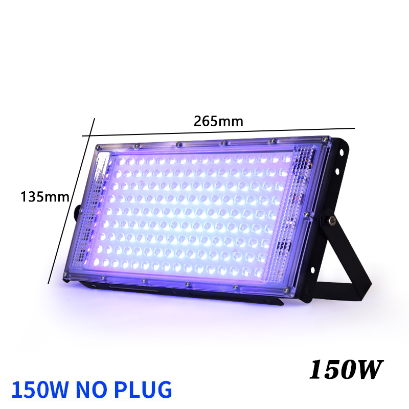 50W 100W 150W UV FloodLight 395nm 400nm Waterproof AC220V Ultraviolet Fluorescent Stage Lamp Disco Party LED Stage Blacklight: Warm White