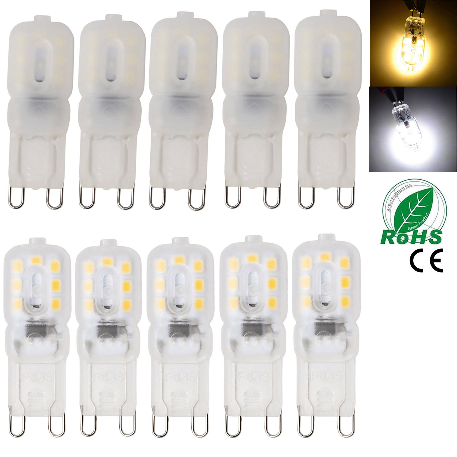10X Mini lámpara LED regulable G9 4W 7W 14LEDs 22LEDs Lampada 110V 220V alto brillo SMD 2835 Bombillas bombilla LED reemplazar 40W halógeno