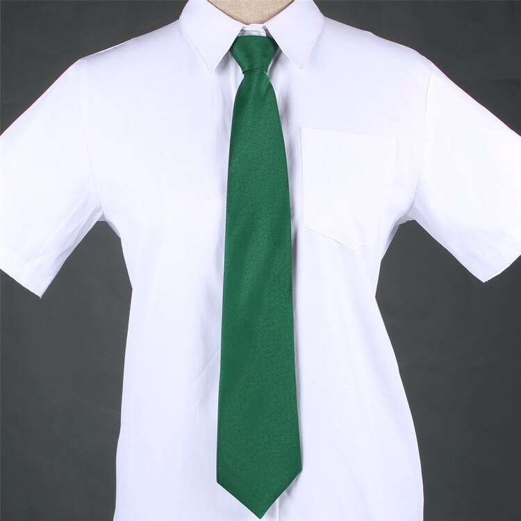 Vestidos escolares corbata para niñas y niños estudiantes Jk uniforme cuello marinero traje negro rojo verde corbata accesorios de uniformes escolares