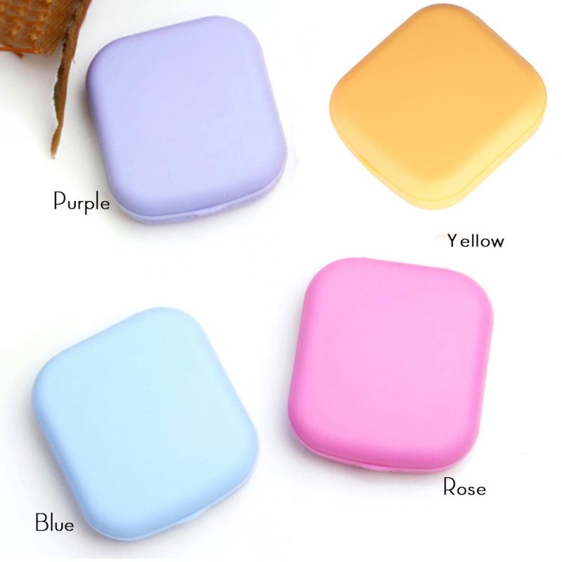 Portable Mini Lens Box Set with Box Tweezers Stick Liquid Bottle Screw-top Lens Case Eyewear Accessories~