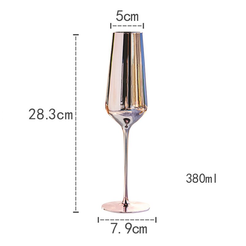 Gobelets de Champagne pour mariage en verre | Verre à vin rouge de luxe, vaisselle de bar, verres de table en cristal