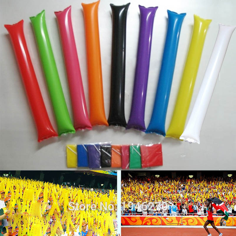 10 par/parti spil aktiviteter cheer forsyninger pe ballon synge konkurrence luft oppustelig pong bong stick god 9 farver