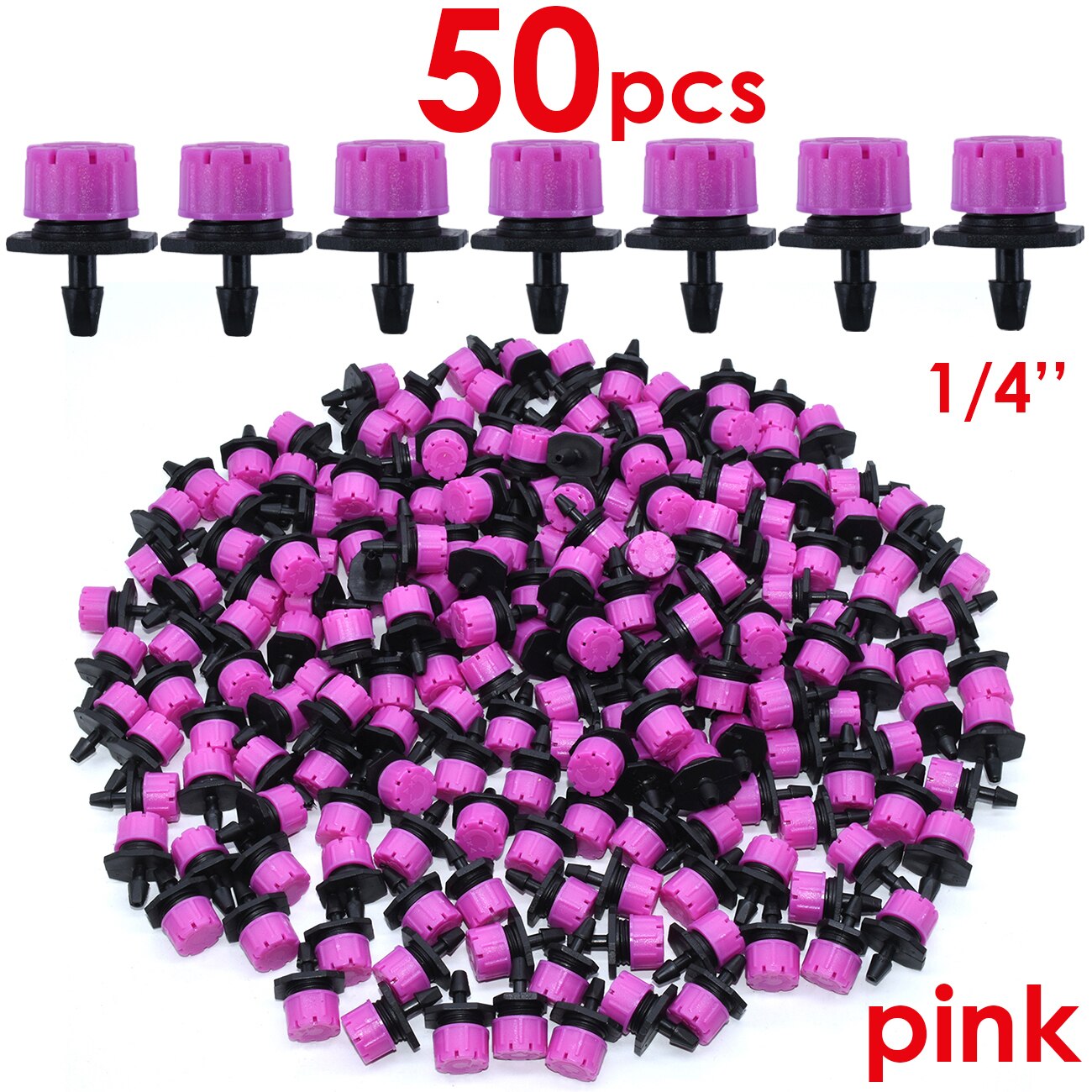 KESLA Garten 30-1000PCS 4/7mm Bewässerung Düse Einstellbar Tropf Bewässerung Sprinkler Emitter Micro Drip Gewächshaus balkon Hof: Lavendel