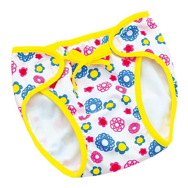 Sales 0-1 Year Baby Leakproof Swim Trunk Adjustable Bow Swimwear Infant Swimming Short: H