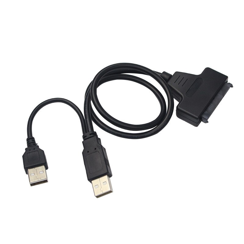 Raspberry pi 3 USB 2.0 to SATA 7+15 Pin Cable Adapter for 2.5" HDD Hard Drive with USB Power Cable