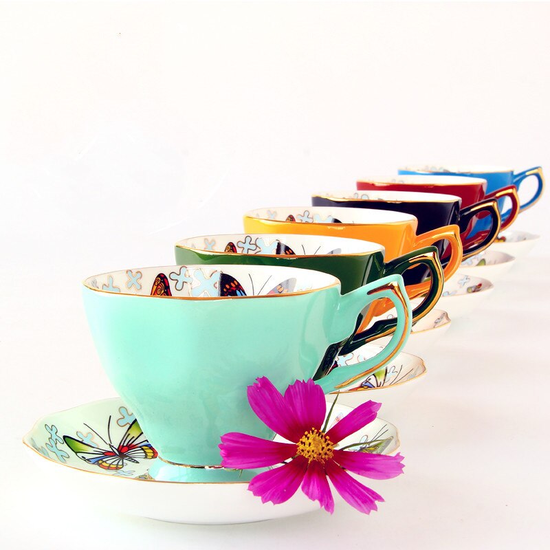 Tazas de café de cerámica para el desayuno, taza para la leche, té con bandeja, utensilios de cocina creativos, Prenest de boda y cumpleaños