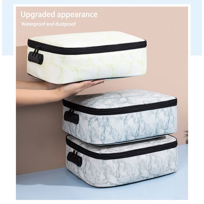 Bolsa de almacenamiento de documentos multiusos de gran capacidad, bolso de Material impermeable para organizar el hogar, viaje de negocios, organizador de archivos, maletín