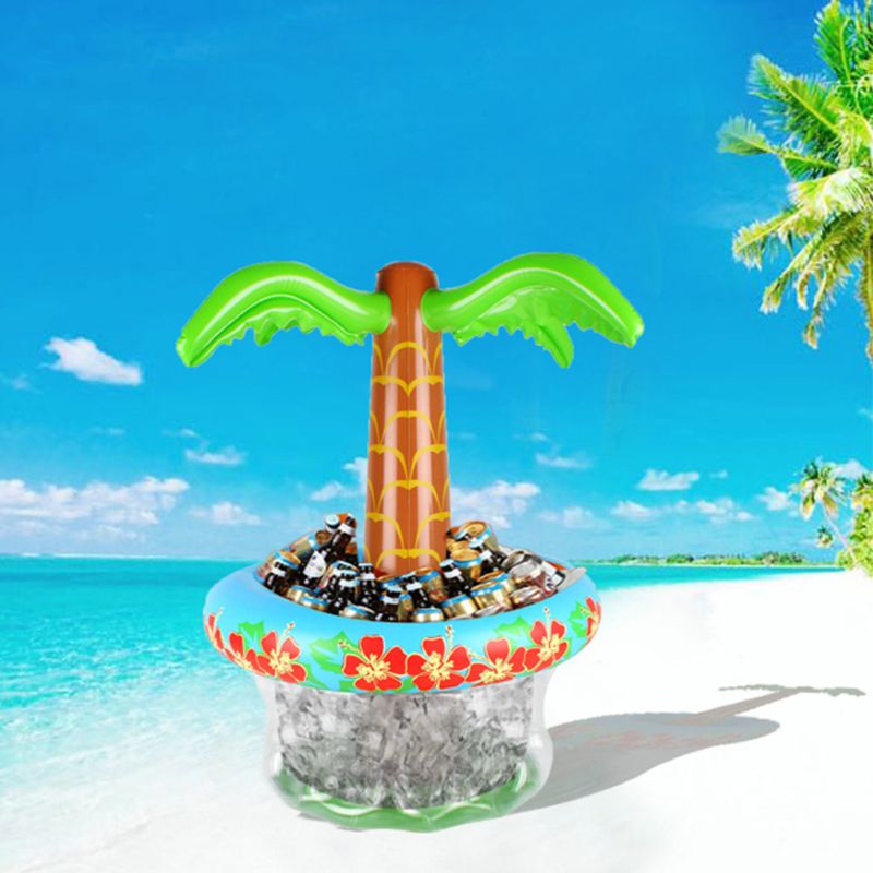 Large Inflatable Coconut palm Tree Drinks Cooler Ice Bucket For Sandbeach Party