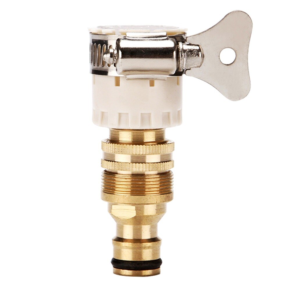 15mm-23mm Universal- Küche Schlauch Adapter Metall Wasserhahn Stecker Mischer Schlauch Adapter Rohr gemeinsam passend zu Garten Bewässerung werkzeuge 1x