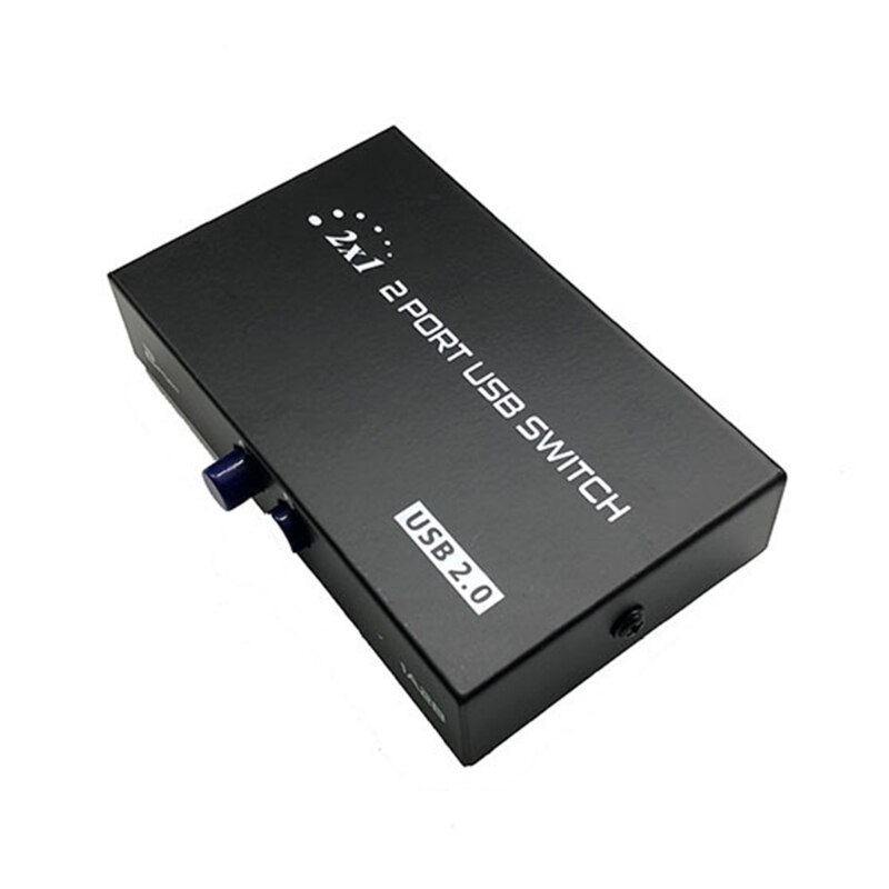 2 Port Manual Usb Switch Box Twee Computers Delen Een Printer 2 In1out USB2.0 Hub Splitter Converter 95AF