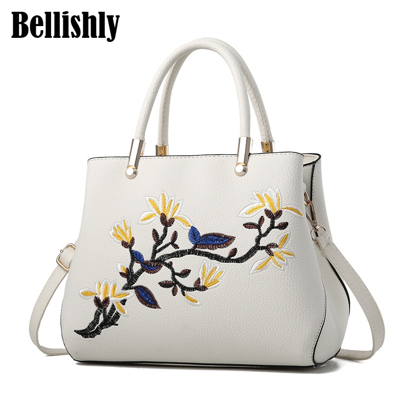 Bellishly lady's flowers mønster modis håndtasker kvinders torebki grene tasker skulder messenger pack kvindelig louis sac