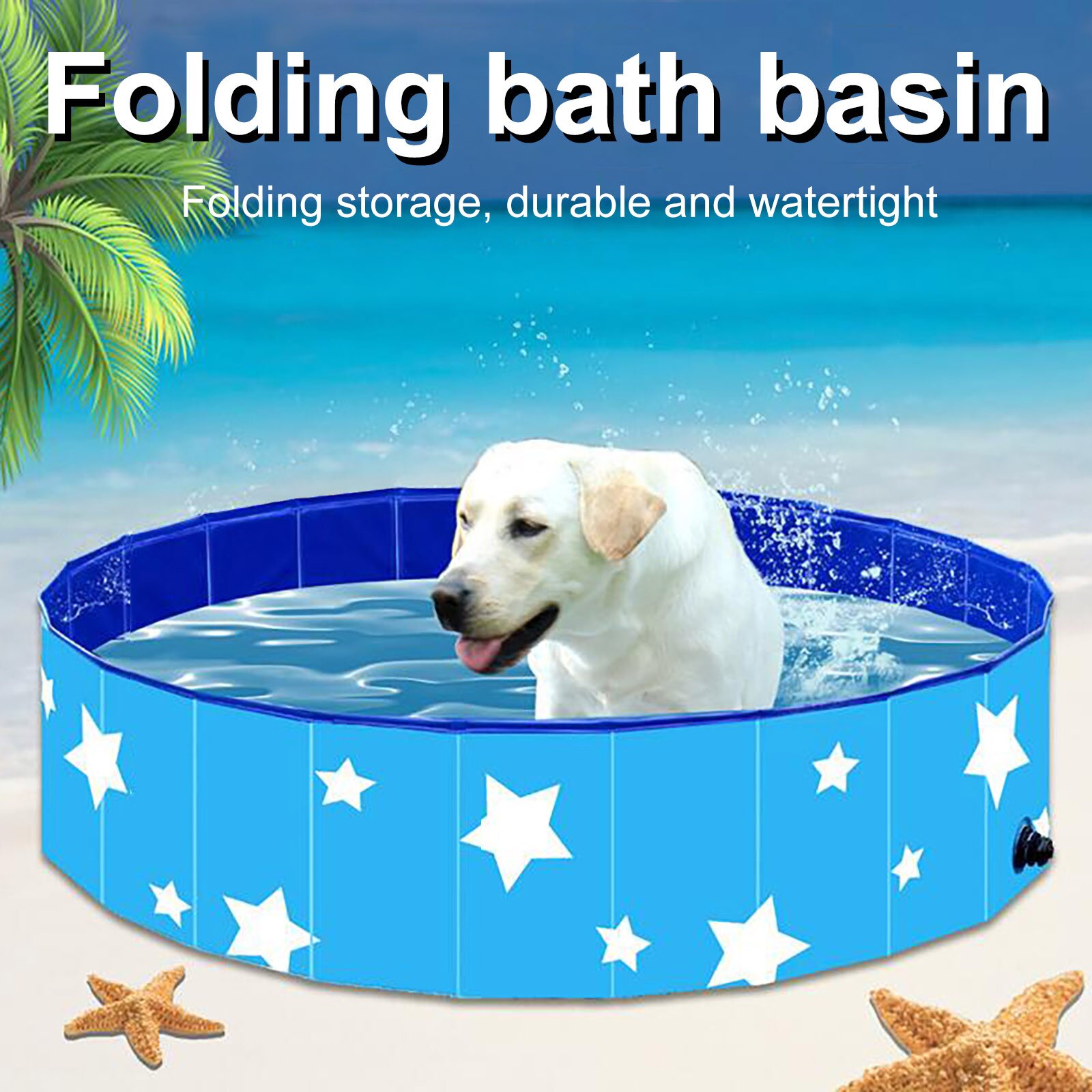 Faltbare Hund Schwimmen Schwimmbad Haustier Spa Tragbare PVC bat Wanne Kinder drinnen draussen Falten Waschen Badewanne Faltbare für Große Hunde