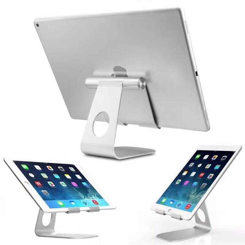 Universele Aluminium Tablet Stand Voor Apple Ipad Beugel Senior Metalen Ondersteuning Voor Iphone X/8 M Ipad Samsung Galaxy tab Standhouder