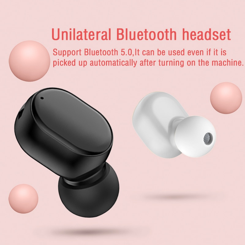 Mini Drahtlose Kopfhörer Bluetooth 5,0 in Ohr Ohrhörer Headset Sport Kopfhörer mit Mikrofon HIFI für alle smartphones