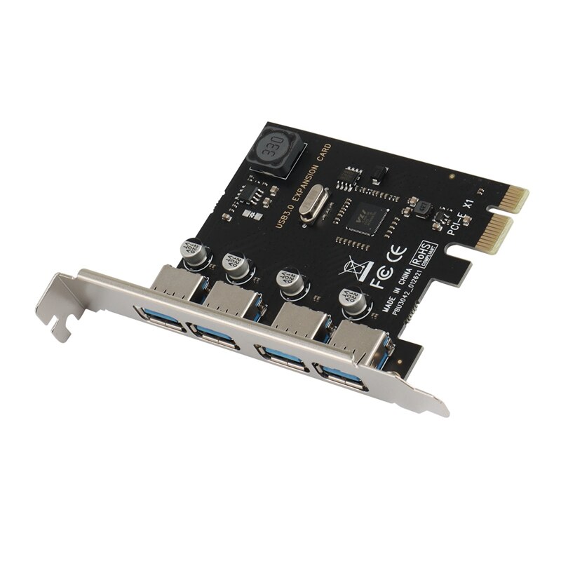 PCI-E To USB3.0 Expansion Card Four-Port High-Speed Desktop USB3.0 Expansion Card 4-Port Rear VIA