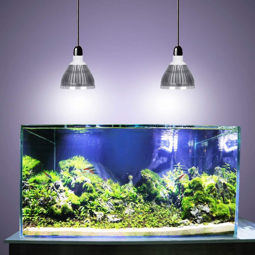 15W Zoetwater Zoutwater Aquarium Verlichting Marine Reef Aquaria Aquarium Verlichting Koraal Groeien Waterplanten E27 Led Licht