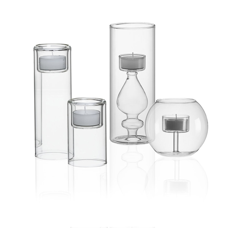 Clear Votive Candle Holders Glass Tealight Candle Holder for Tablescapes Wedding Home Decor Office Restaurant Table Decor