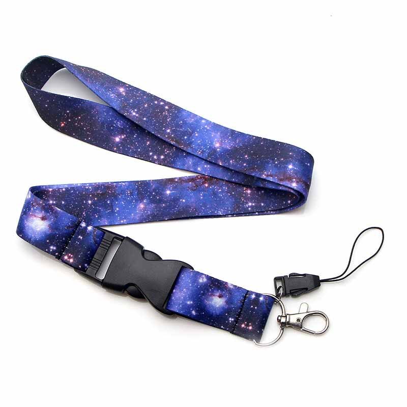 sternenklar Himmel Abnehmbare praktisch Gurt Halfter Schlüssel Gepard Abzeichen Kamera USB Halfter Hängen Hals Seil Schlüsselband mit Schlüsselring: 1