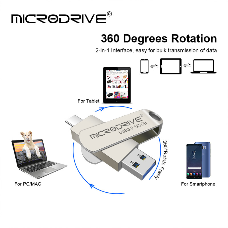 Type c usb 3.0 Pendrive 64GB 128GB 256GB USB memory Stick USB 3.0 Flash Drive Usb Флешка for Photographer