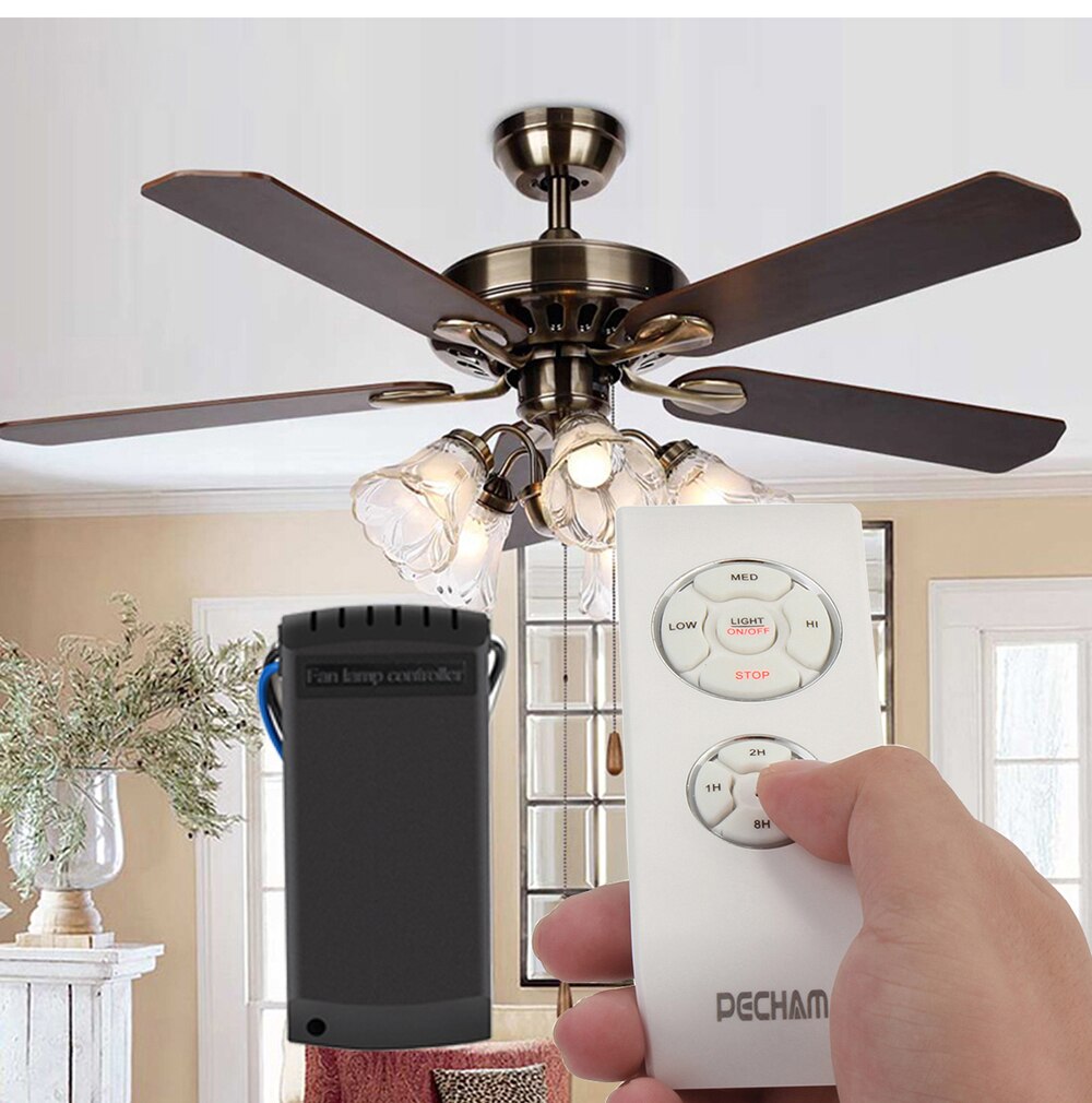Pecham Universele Afstandsbediening Voor Plafond Ventilator & Timing Voor Plafond Ventilator Gloeilamp Led Spaarlamp 110V 220V