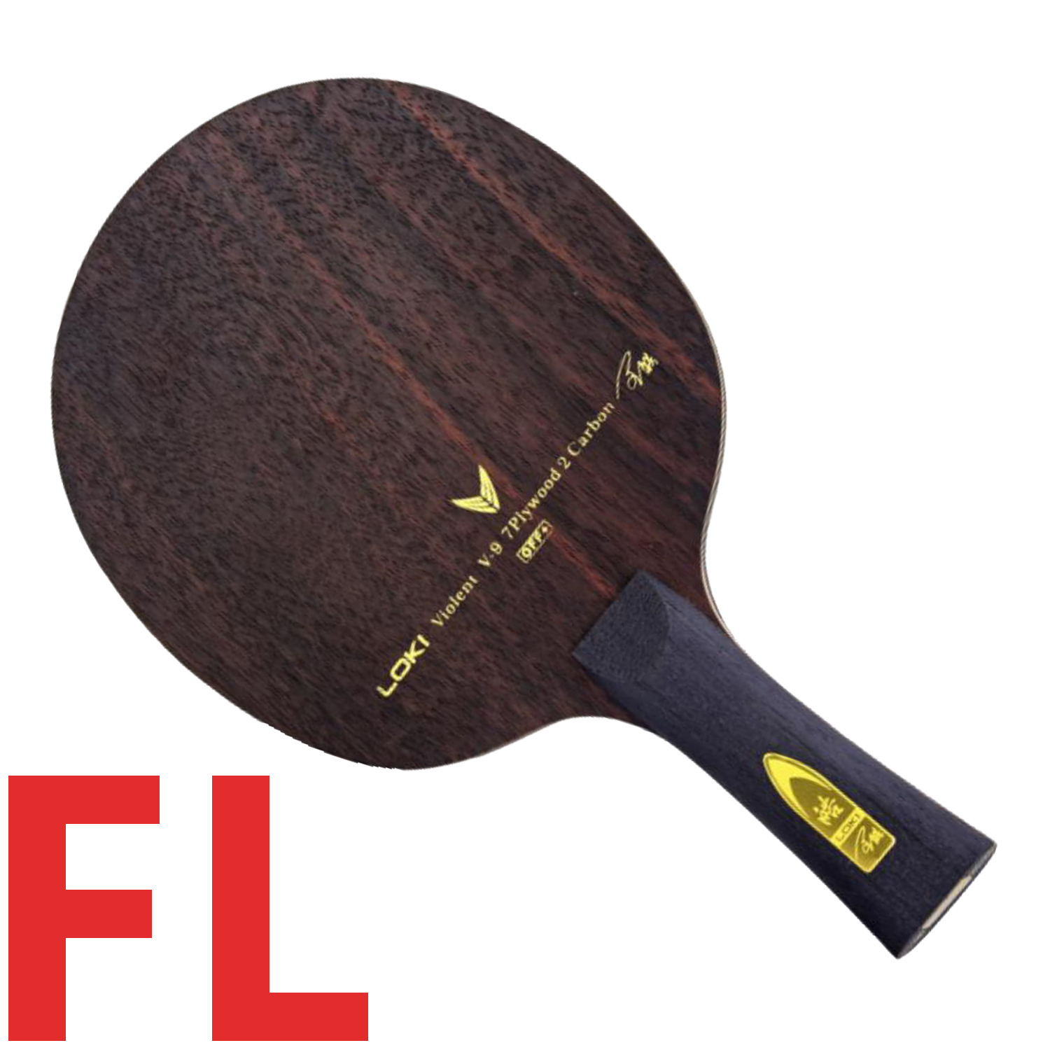 LOKI Violent 9 V9 Table Tennis Blade Racket (7+2 Ebony Carbon) Original LOKI WANG HAO V-9 Ping Pong Bat Paddle: FL