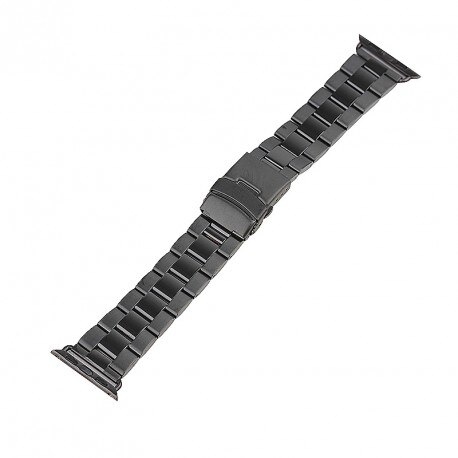 Vervanging Band, Roestvrij Staal Roestvrij Staal Roestvrij Stalen Armband Voor Apple Horloge 42Mm, Zwart
