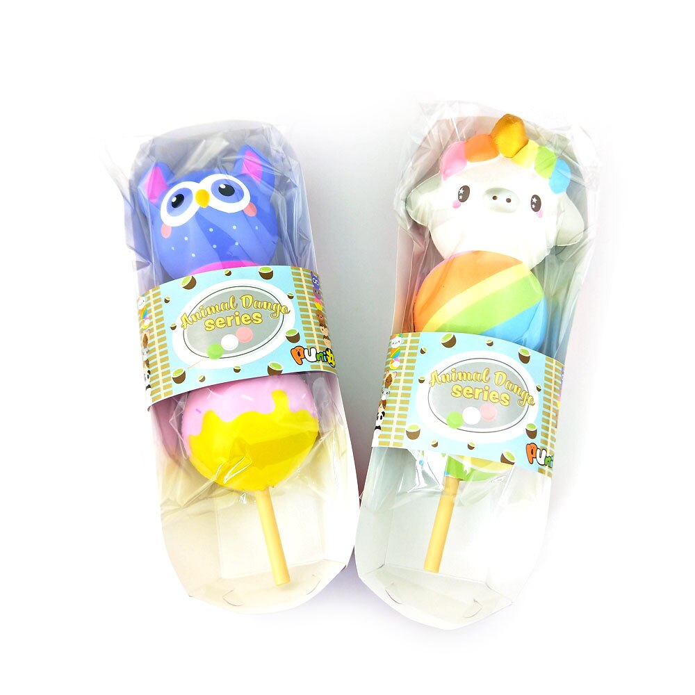 Punimaru Squishy Doll Ice Cream Popsicle Squeeze Toys Animal Cake Bread Slowly Rebound Decompression Release Kneading Toy