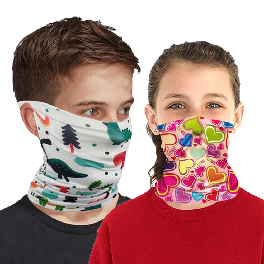 Hængende øre børn hoved ansigt hals gamacher tube bandana tørklæde udendørs cykeltilbehør med usynlig lomme
