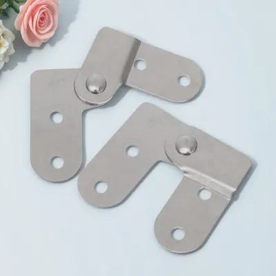 2 Pcs Attic Ladder Hardware Kit Hinges Folding Heavy Duty Replacement