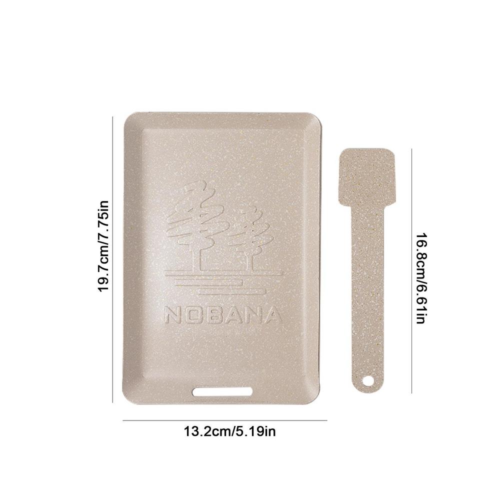 Quadratische Antihaft-Bratpfanne Set tragbare Camping Omelette Pfanne Mini rauchfreie Induktion grill Pfanne Gasherd Backblech für Camp: WHITE