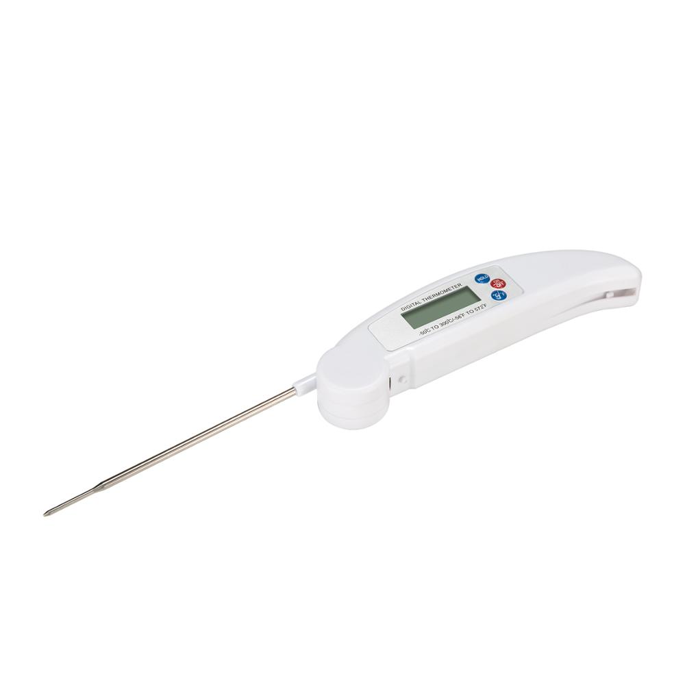 Moseko bbq thermometer vlees opvouwbare digitale oven voedsel keukenthermometer melksonde water olie vloeistof kookgerei: Wit