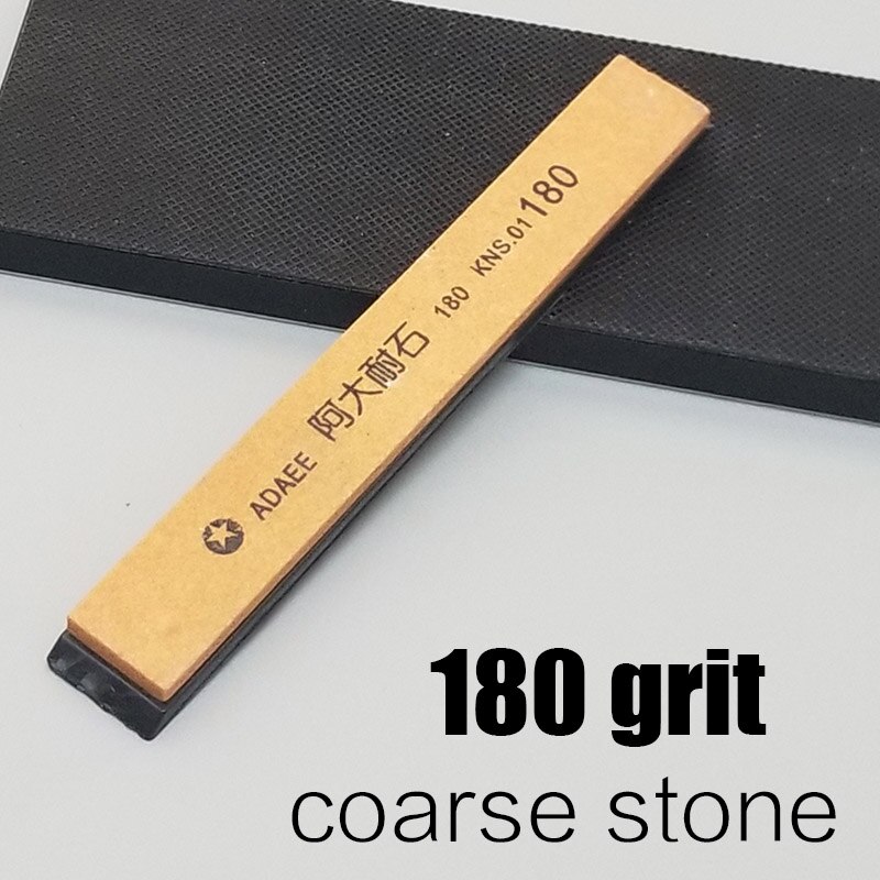 180 400 800 grain fixe angle meule meuleuse pierre à aiguiser polonais hone humide couteau système outil cuisine Abrader moudre pierre aiguiseur: 180 grit