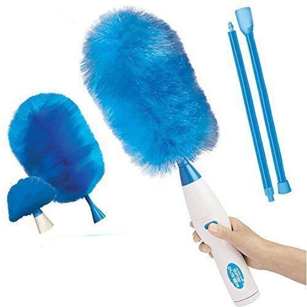 Ménage ouragan Spin Duster USB charge 3 pieds atteindre Extension gratuite pour plafond et ventilateur climatisation meubles nettoyage