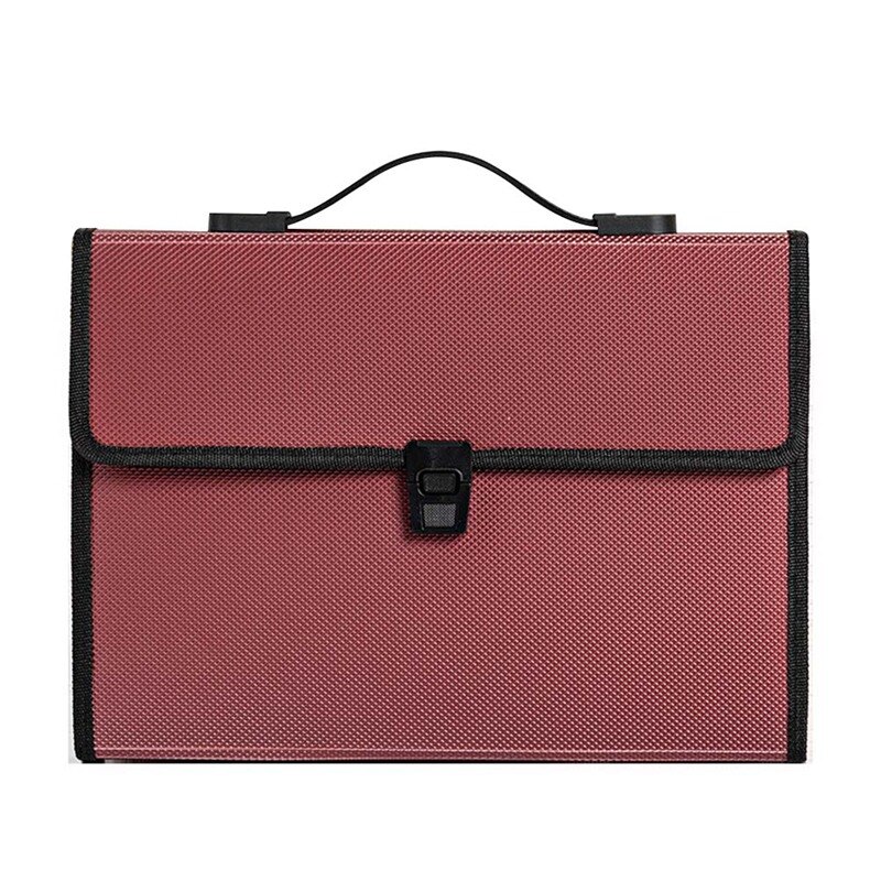 Datei Tasche Orgel Tasche A4 Tragbare Ordner 12 Multi-schicht Papier Fahrkarte Schule Büro Lagerung Paket: RD