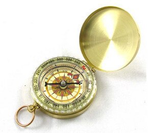 Full Copper Metal Clamshell Compass