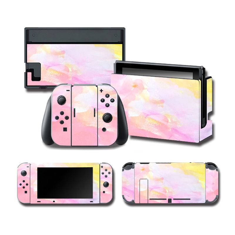 1Set Full Body Skin Kleurrijke Sticker Art Decals Voor Ns Switch Console Controller