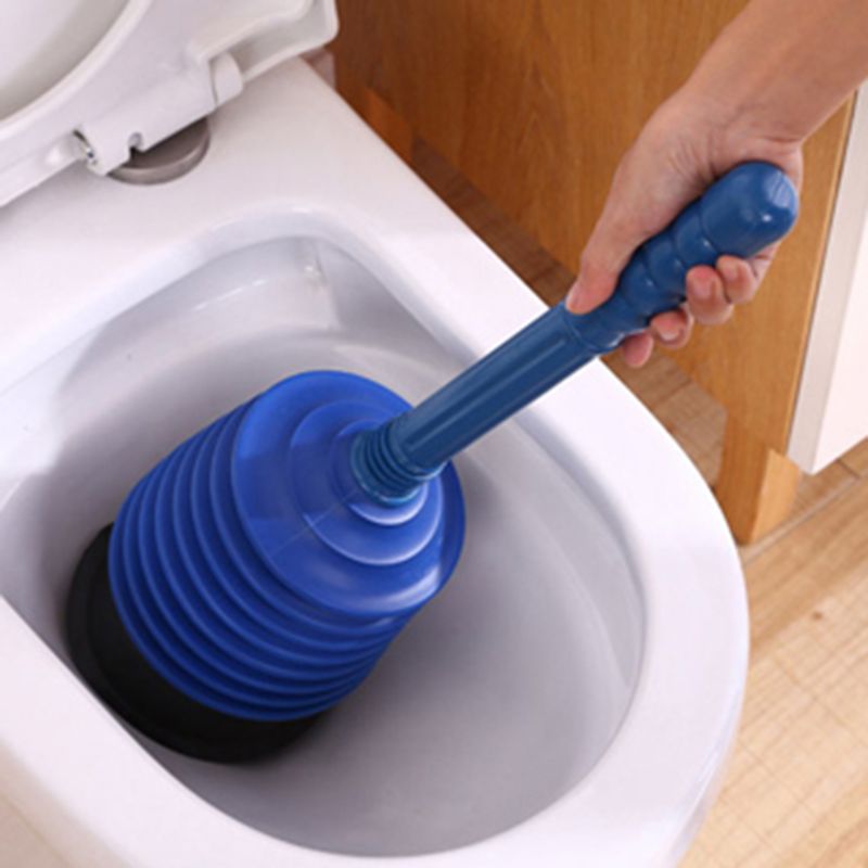 Bellows Accordion Toilet Plunger, High Pressure Thrust Plunger Eliminates Heavy Blockage on Clogged Toilet, Universal Power Plun