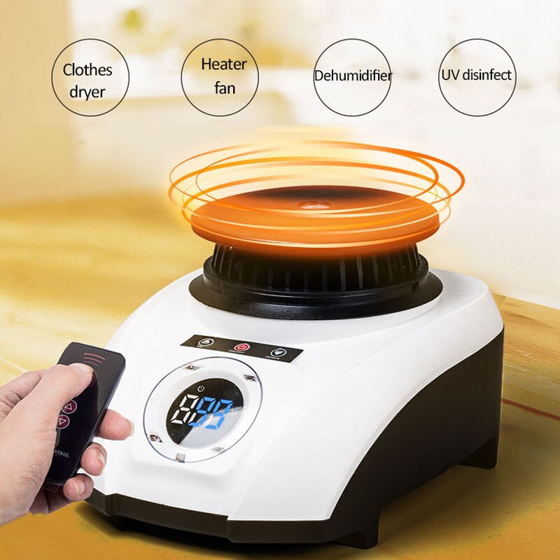 Elektryczna suszarka robić ubrań przenośne szybko suszenie ubrań buty ultrafioletowe grzejnik elektryczny suszarka z pilotem 1200W