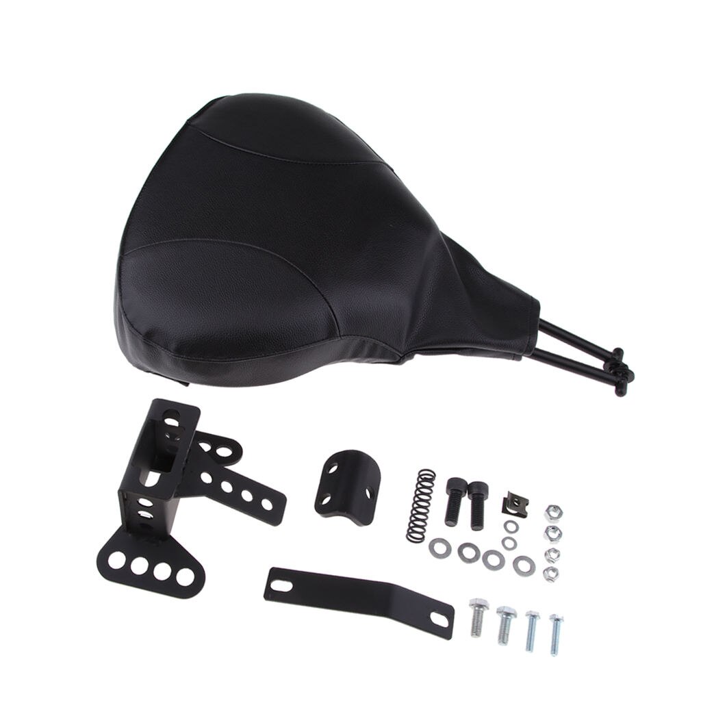 Detachable Adjustable Rider Driver Backrest Pad Mounting Kit For Harley