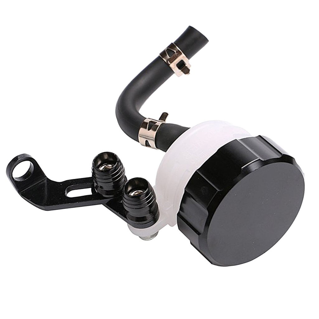 Depósito Universal para motocicleta, depósito de líquido de frenos delantero y trasero, taza de aceite de embrague, cilindro maestro de freno: Black
