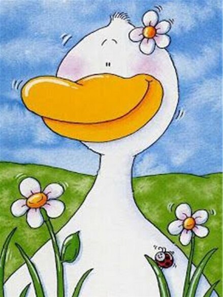 Diamant schilderij Cartoon Chubby Varken Diamanten Kruissteek Volledige boren Ronde boor: Overigen / 50x70cm