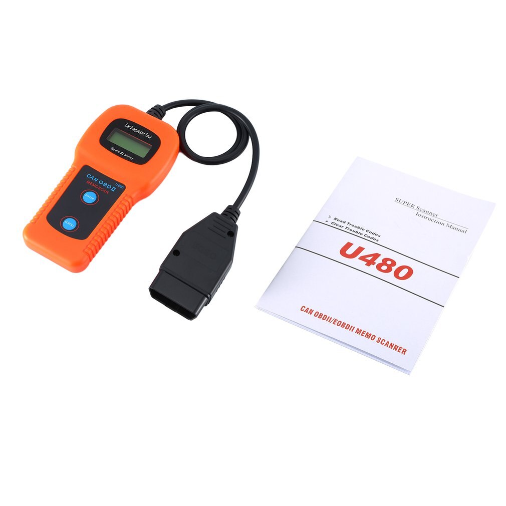U480 Reader Tool U480 OBD2 OBDII EOBD Check Engine CAN-BUS Auto Scanner Trouble Code Reader Tool for Car