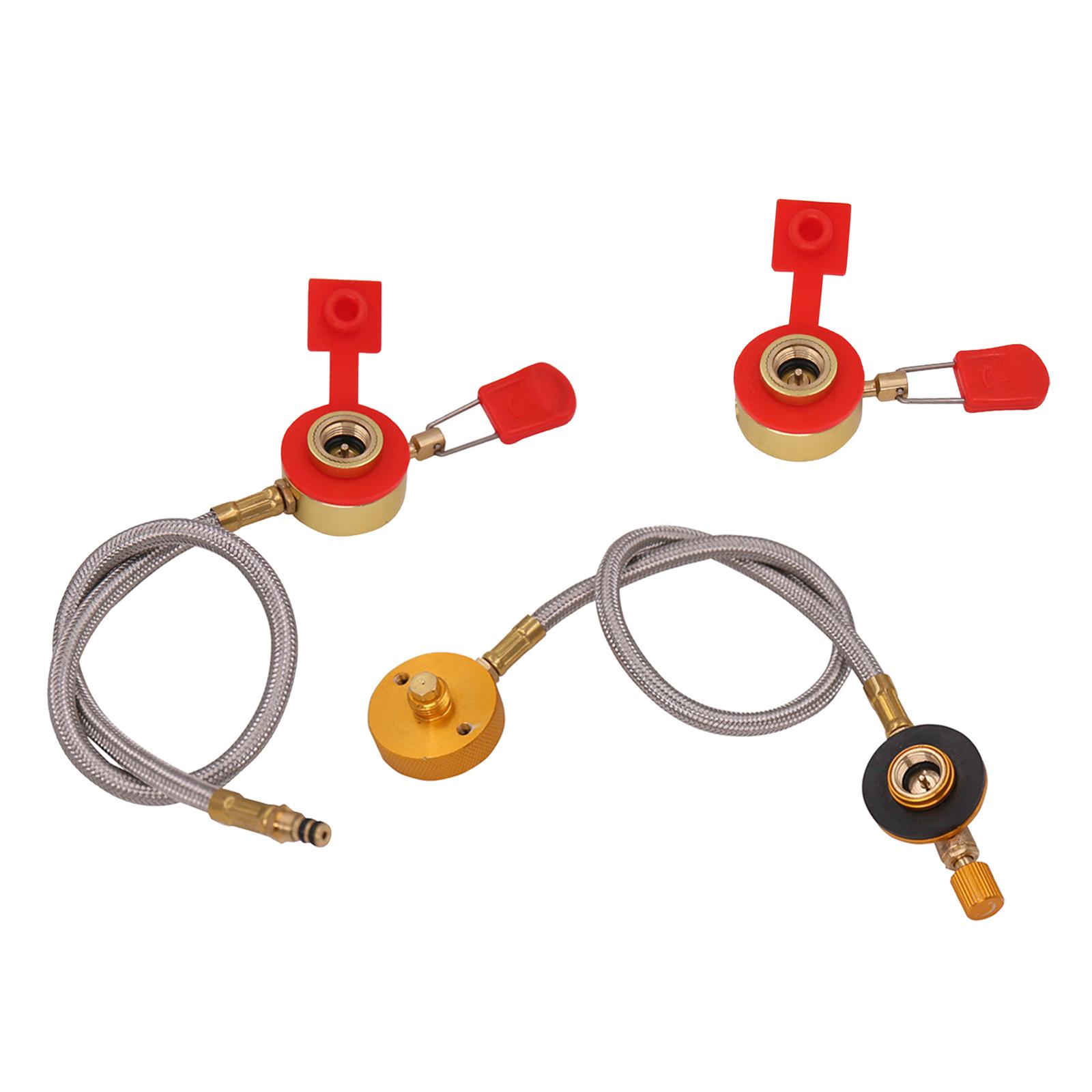 Outdoor Gas Stove Hose Camping Stove Propane Refill Adapter Burner Cylinder Tank Coupler Bottle Adapter