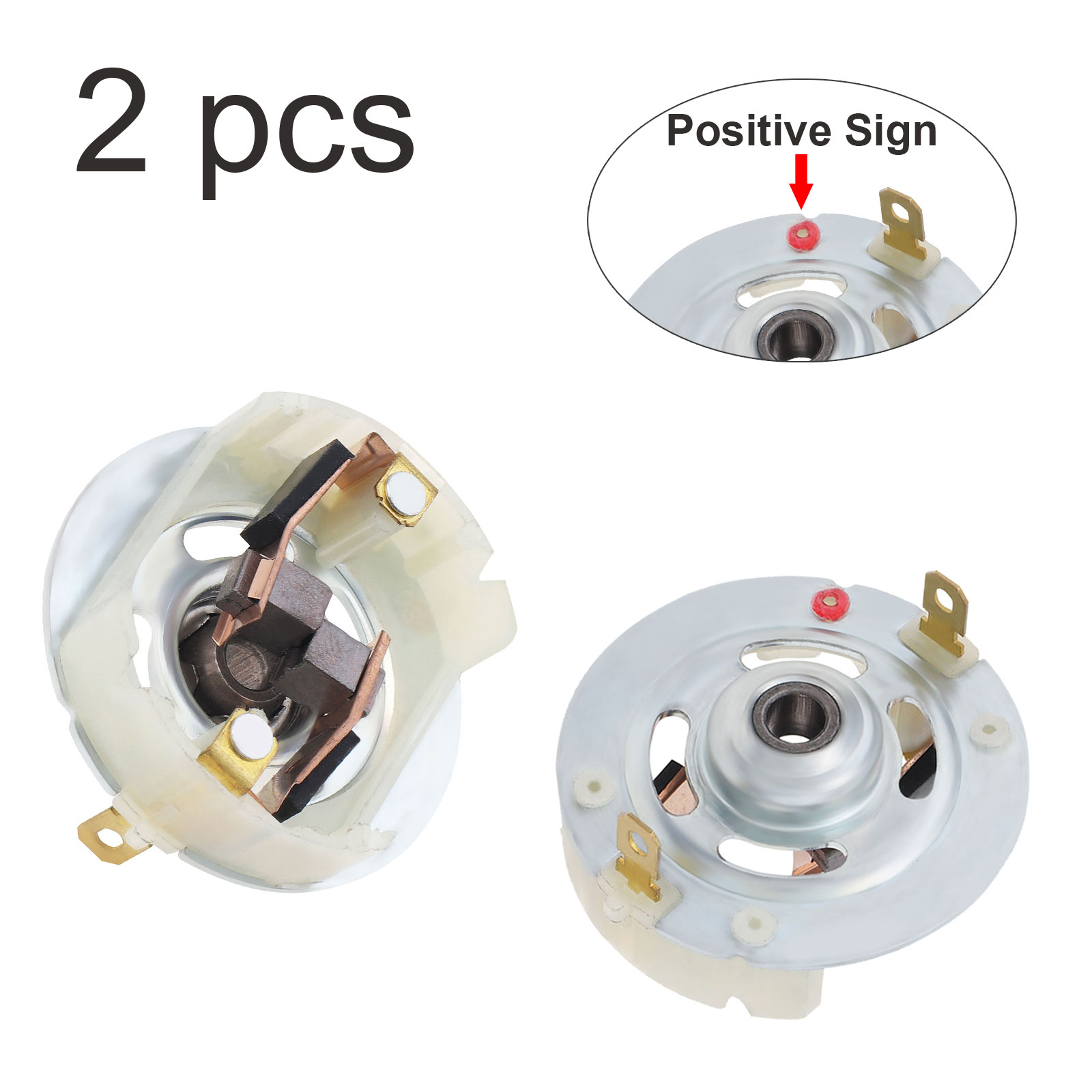 DC Motor Carbon Brushes Holder, Ferramentas Elétricas com Escova de Cobre, Acessórios, 2Pcs, RS775, RS755, RS750